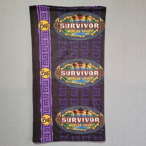 Buff Survivor Worlds Apart Merica Tribe Purple Neck Gaiter Headwear CBS TV Show